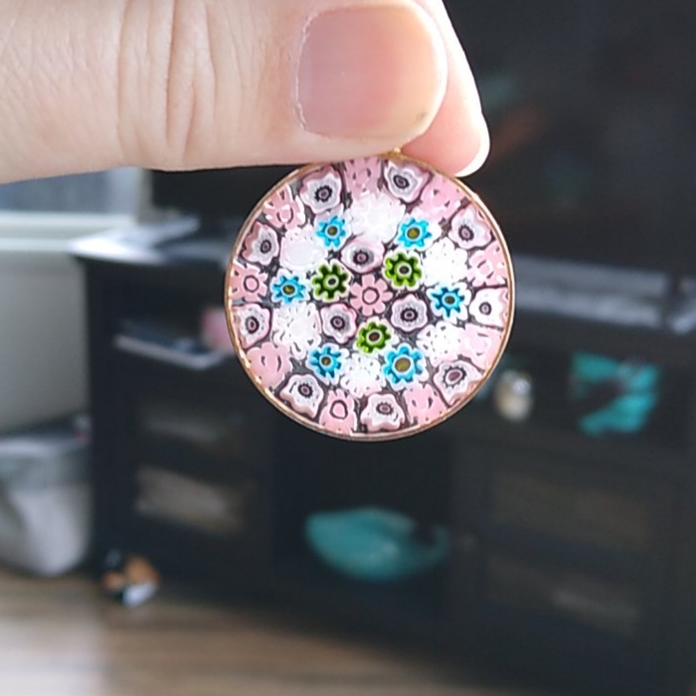 Beautiful morano glass necklace charm